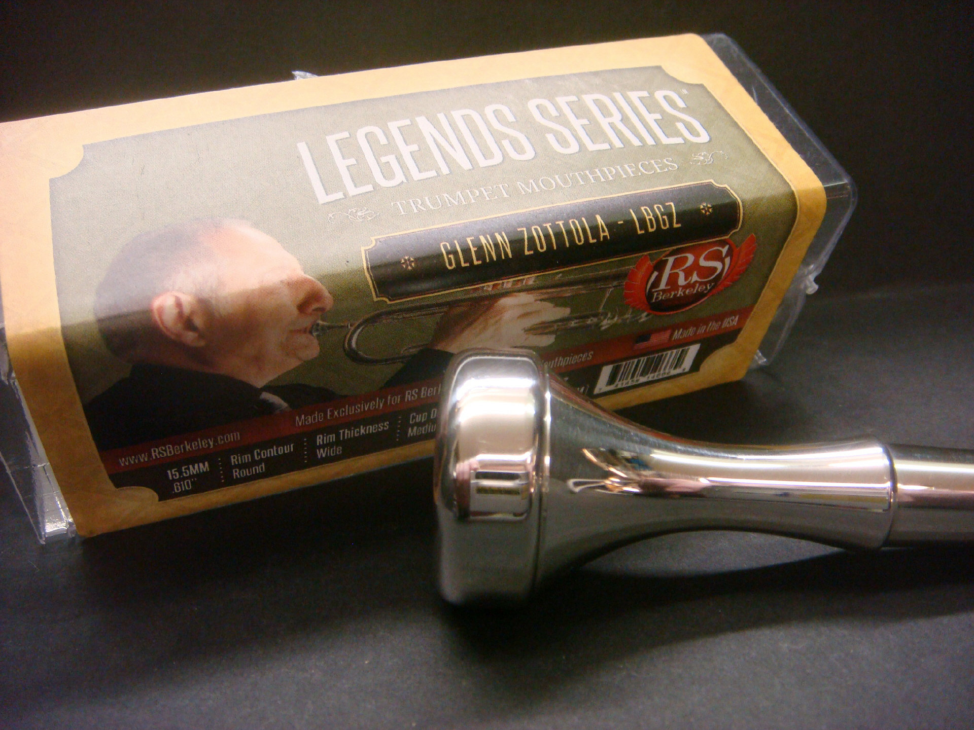 Legends Series Trumpet Mouthpiece, Glenn Zottola